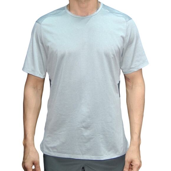 Lululemon Two Toned Gray Short Sleeve Shirt - Picture 1 of 11